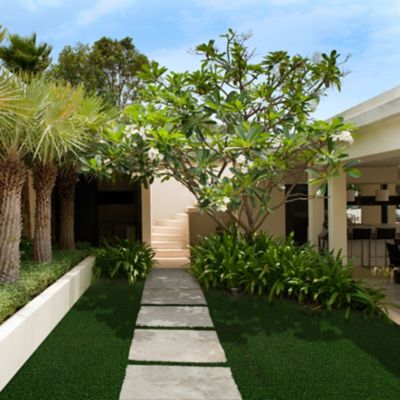 Image showing 7 th Ackland Verdant Vista Pasture Green 15ft x 100ft Artificial Turf - 45mm Pile, 70oz Face Weight, Indoor/Outdoor, Pet Friendly