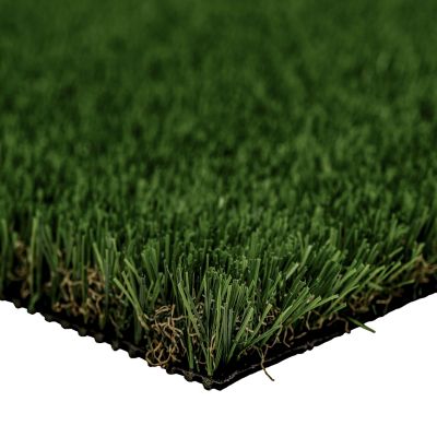 Image showing  Verdant Vista Eden Green 15ft x 100ft Artificial Turf - 30mm Pile, 65oz Face Weight, Indoor/Outdoor, Pet Friendly