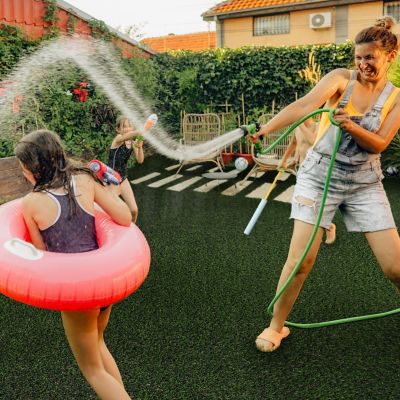 Image showing 5 th Ackland Verdant Vista Eden Green 15ft x 100ft Artificial Turf - 30mm Pile, 65oz Face Weight, Indoor/Outdoor, Pet Friendly