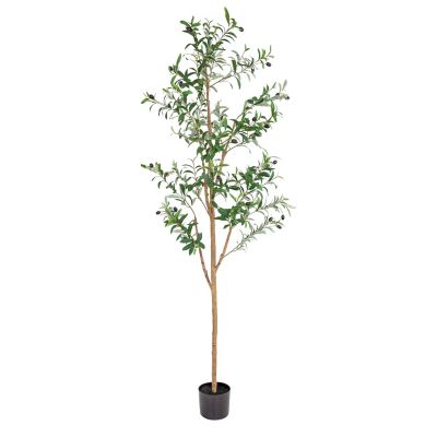 Image showing  6 ft. High Artificial Olive Tree with Percival Planter