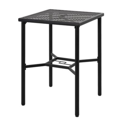 Image showing  Outdoor 28 in. Square Bar Table with 1.57 in. Umbrella Hole