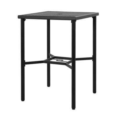 Image showing  Outdoor 28 in. Square Bar Table with 1.57 in. Umbrella Hole