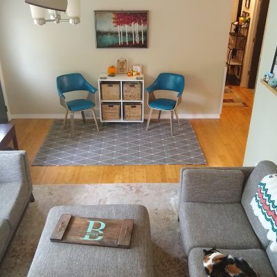 Image showing  Lattice Perfection Indoor Area Rug in Charcoal - 5 x 7 ft.