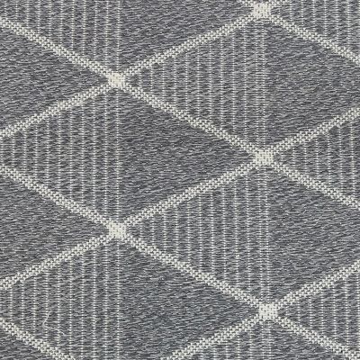 Image showing  Lattice Perfection Indoor Area Rug in Charcoal - 8 x 10 ft.
