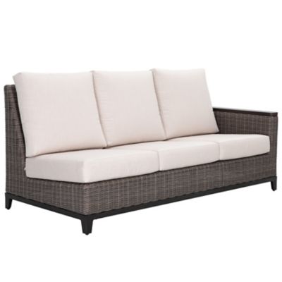 Image showing  Beaufort 4 pc. Outdoor Wicker and Aluminum Sectional Sofa