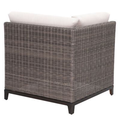 Image showing 7 th Nuu Garden Beaufort 4 pc. Outdoor Wicker and Aluminum Sectional Sofa