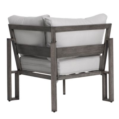 Image showing 7 th Nuu Garden Walsh 4 pc. Outdoor Aluminum Sectional Sofa Set