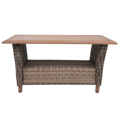 Image showing 7 th Nuu Garden Mitchell 4 pc. Outdoor Aluminum Wicker Sofa Set