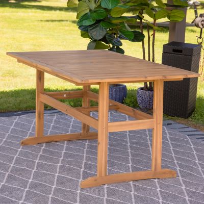 Image showing  Hatteras Acacia Wood Outdoor Dining Table