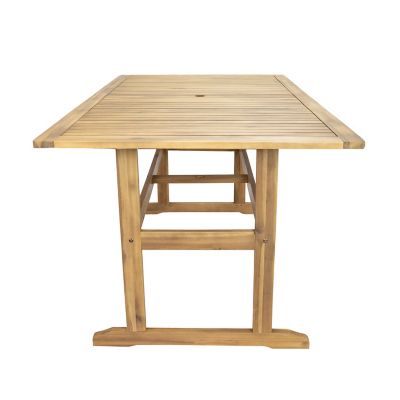 Image showing 6 th Sunnydaze Decor Hatteras Acacia Wood Outdoor Dining Table