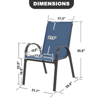 Image showing 5 th Nuu Garden Outdoor 4 pc. Patio Dining Chairs, Stackable Chairs