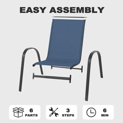 Image showing 6 th Nuu Garden Outdoor 4 pc. Patio Dining Chairs, Stackable Chairs