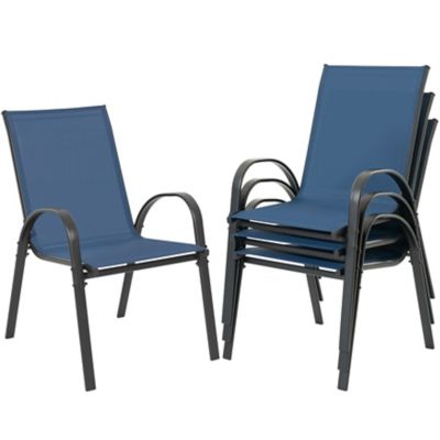 Image showing 9 th Nuu Garden Outdoor 4 pc. Patio Dining Chairs, Stackable Chairs