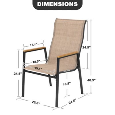 Image showing 5 th Nuu Garden Outdoor Textilene Dining Chair