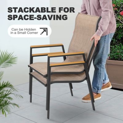 Image showing 7 th Nuu Garden Outdoor Textilene Dining Chair