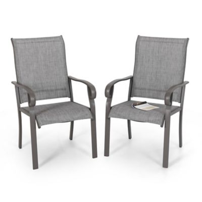 Image showing  Outdoor 2-Piece Patio Chair Set, Textilene Fabric, Iron Frame