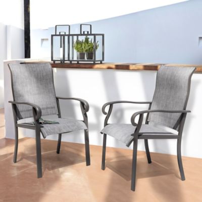 Image showing 6 th Nuu Garden Outdoor 2-Piece Patio Chair Set, Textilene Fabric, Iron Frame