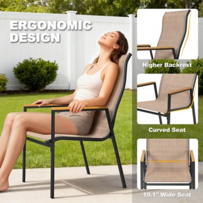 Image showing 7 th Nuu Garden Outdoor 5PCS Textilene Dining Set with Iron Table