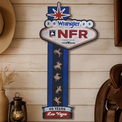 Image showing  Wrangler NFR 2025 Western Metal Wall Art Sign