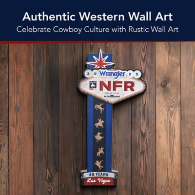 Image showing  Wrangler NFR 2025 Western Metal Wall Art Sign