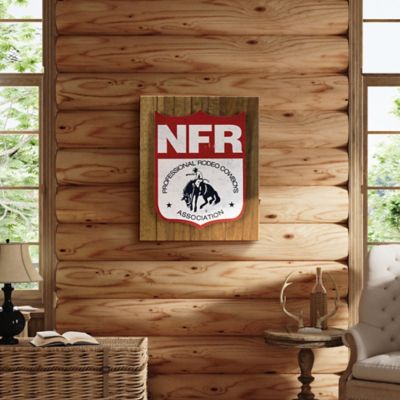 Image showing  NFR PRCA LED Shield Wall Sign - Western Cowboy Chic Decor