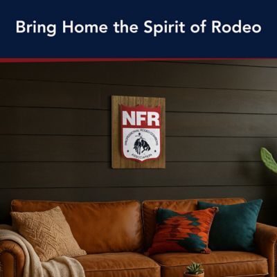 Image showing  NFR PRCA LED Shield Wall Sign - Western Cowboy Chic Decor