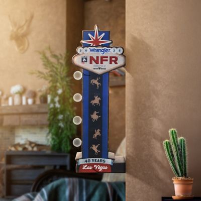 Image showing  Wrangler NFR 2025 LED Metal Marquee Sign - Western Wall Decor