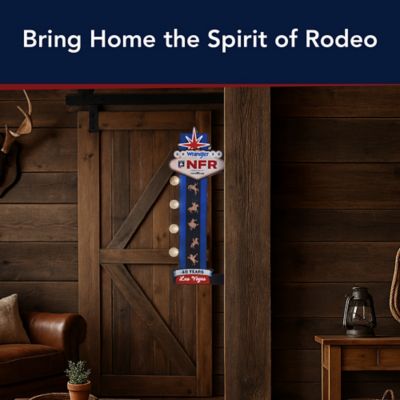 Image showing  Wrangler NFR 2025 LED Metal Marquee Sign - Western Wall Decor