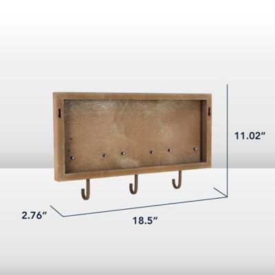 Image showing 6 th American Art Decor Rustic Pro Rodeo Horseshoe Metal Wall Decor with Hooks