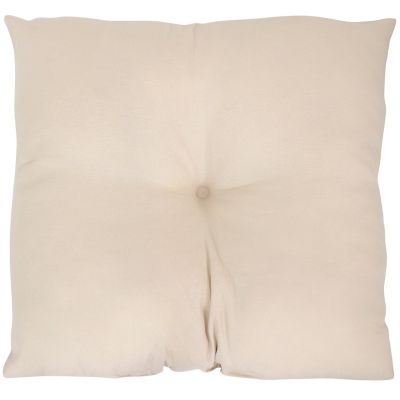 Image showing 3 th Sunnydaze Decor 2 Outdoor Tufted Back Cushions - 19 x 19 in. - Beige