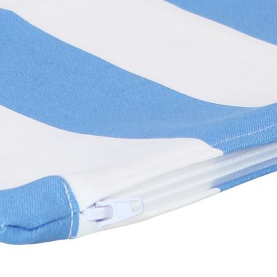 Image showing  2 Outdoor Lumbar Throw Pillow Covers - 20 in. - Beach-Bound Stripe