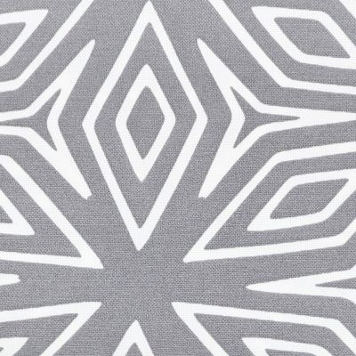 Image showing  2 Outdoor Decorative Throw Pillows - 17 x 17 in. Gray Geometric