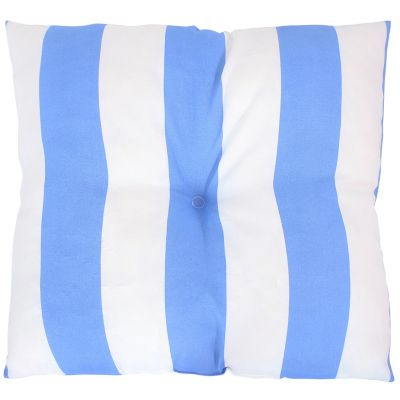 Image showing  2 Outdoor Tufted Back Cushions - 19 x 19 in. - Beach-Bound Stripe