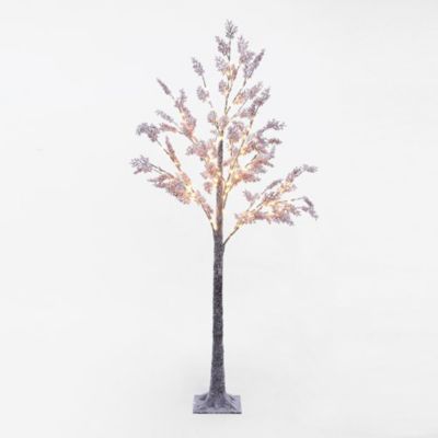 LuxenHome 6.2 ft. Artificial Maple Tree with 180 Micro LED Lights