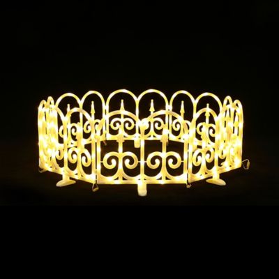 Image showing  8-Piece Light Show Arched Fence Design Outdoor Decoration