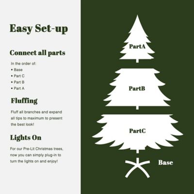 Image showing  7 ft. Pre-Lit Full Snowy Branches Artificial Pine Christmas Tree with Pinecones and Stand