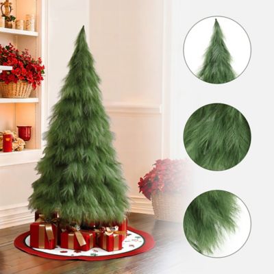 Image showing  5 ft. Holiday Artificial Pampas Grass Tree in Green