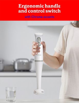 Image showing  2-speed Hand Blender With 20-ounce Mixing Beaker, Immersion Blender, White