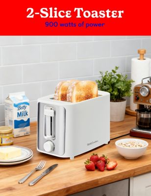 Image showing  2-Slice Toaster, 900W, Variable Toast Shade Control, High Lift Feature, Cool Touch Housing, White
