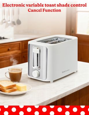 Image showing  2-Slice Toaster, 900W, Variable Toast Shade Control, High Lift Feature, Cool Touch Housing, White