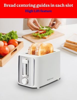Image showing  2-Slice Toaster, 900W, Variable Toast Shade Control, High Lift Feature, Cool Touch Housing, White