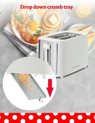 Image showing  2-Slice Toaster, 900W, Variable Toast Shade Control, High Lift Feature, Cool Touch Housing, White