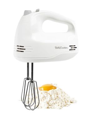 Betty Crocker 5-speed Hand Mixer, 150 Watts Power, White