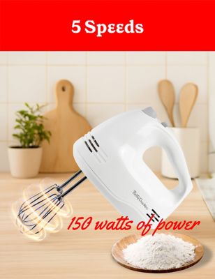 Image showing  5-speed Hand Mixer, 150 Watts Power, White