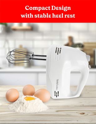 Image showing  5-speed Hand Mixer, 150 Watts Power, White