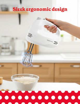 Image showing  5-speed Hand Mixer, 150 Watts Power, White