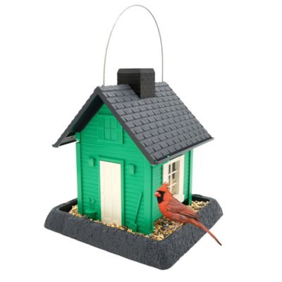 North States Village Collection Hopper Birdfeeder, Fiesta Green