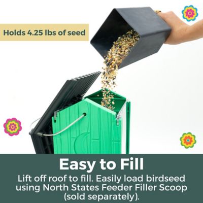 Image showing  Village Collection Hopper Birdfeeder, Fiesta Green