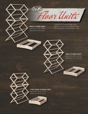 Image showing 7 th Redco Manufacturing Amish handcrafted Wooden Folding Clothes Drying Rack