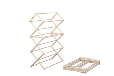 Redco Manufacturing Amish handcrafted Wooden Folding Clothes Drying Rack